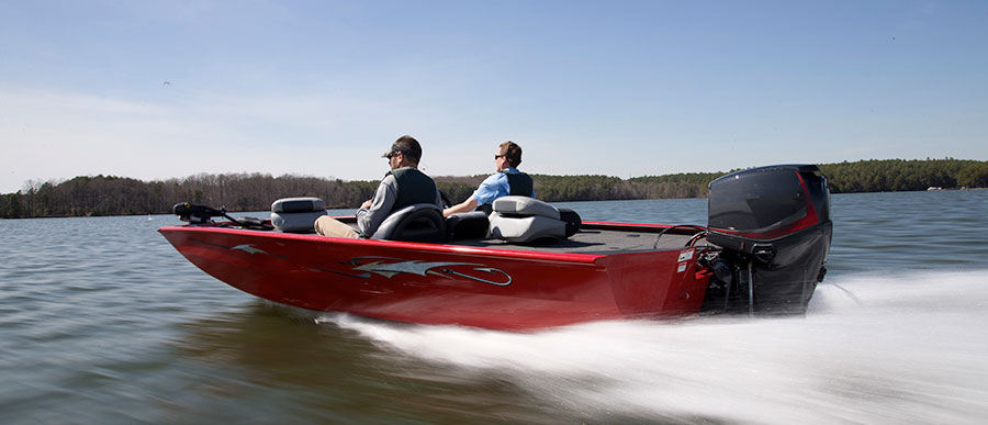 90 HP Evinrude E-TEC SeaArk Boat