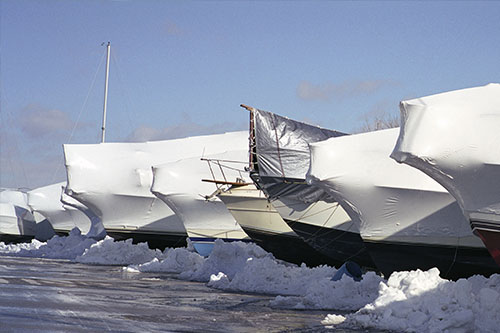 Boat Storage in Winter