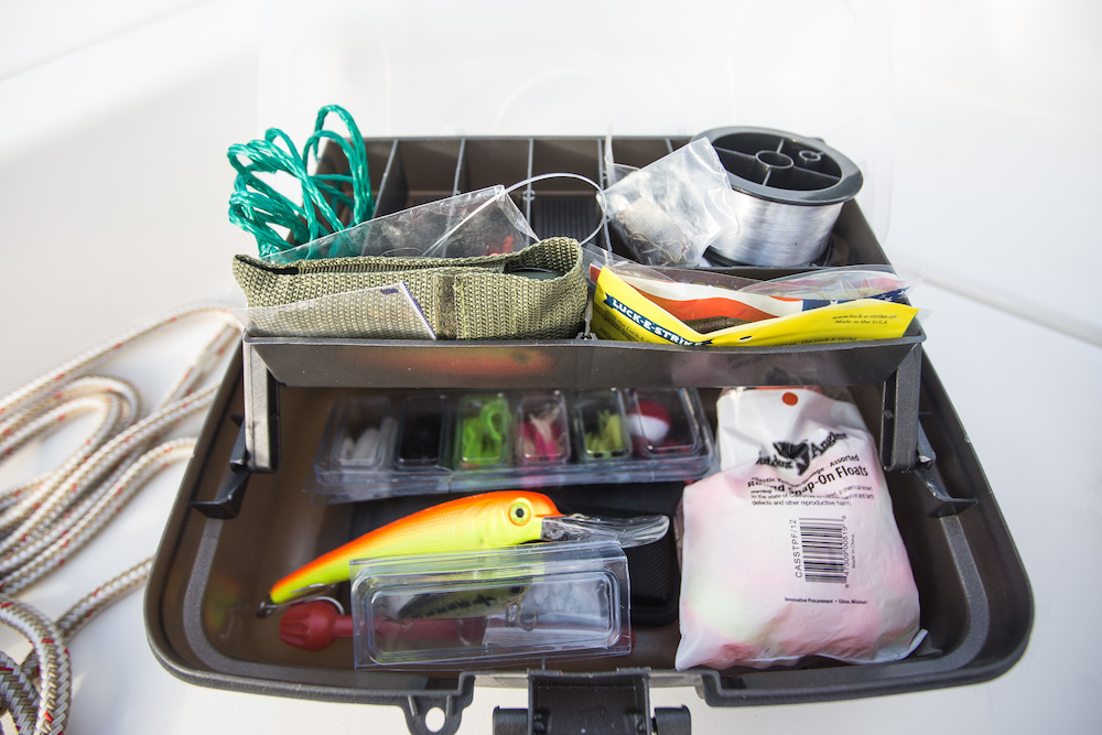 fishing boat accessories, marine tool kit, fish landing net<